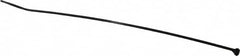 Thomas & Betts - 8" Long Black Nylon Standard Cable Tie - 18 Lb Tensile Strength, 50.8mm Max Bundle Diam - Exact Tooling