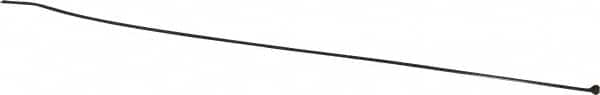 Thomas & Betts - 14" Long Black Nylon Standard Cable Tie - 18 Lb Tensile Strength, 1.1mm Thick, 101.6mm Max Bundle Diam - Exact Tooling