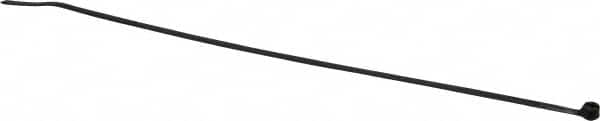 Thomas & Betts - 11.6" Long Black Nylon Standard Cable Tie - 50 Lb Tensile Strength, 1.41mm Thick, 76.2mm Max Bundle Diam - Exact Tooling