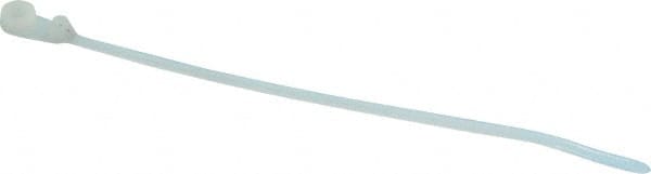 Thomas & Betts - 6" Long Natural (Color) Nylon Mountable Cable Tie - 40 Lb Tensile Strength, 1.31mm Thick, 28.7mm Max Bundle Diam - Exact Tooling