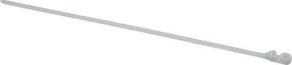 Thomas & Betts - 13.9" Long Natural (Color) Nylon Mountable Cable Tie - 120 Lb Tensile Strength, 1.98mm Thick, 3-3/8" Max Bundle Diam - Exact Tooling