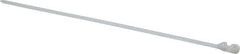 Thomas & Betts - 13.9" Long Natural (Color) Nylon Mountable Cable Tie - 120 Lb Tensile Strength, 1.98mm Thick, 3-3/8" Max Bundle Diam - Exact Tooling