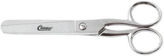 Clauss - 2" LOC, 6" OAL Carbon Steel Blunt Point Scissors - For Paper, Fabric - Exact Tooling