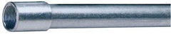 Made in USA - 1/2" Trade Size, 10' Long, Rigid Conduit - Steel, 1/2" ID - Exact Tooling
