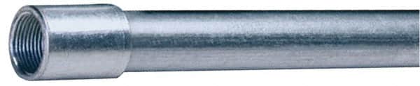 Made in USA - 3/4" Trade Size, 10' Long, Rigid Conduit - Steel, 3/4" ID - Exact Tooling