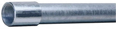 Made in USA - 1" Trade Size, 10' Long, Rigid Conduit - Steel, 1" ID - Exact Tooling