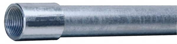 Made in USA - 1-1/4" Trade Size, 10' Long, Rigid Conduit - Steel, 1-1/4" ID - Exact Tooling