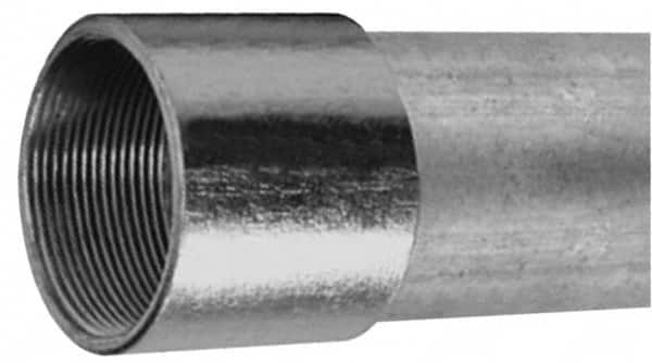 Made in USA - 3-1/2" Trade Size, 10' Long, Rigid Conduit - Steel, 3-1/2" ID - Exact Tooling