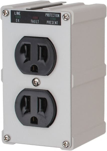 Tripp-Lite - 2 Outlets, 120 Volts, 15 Amps, Power Outlet Strip - Direct Plug-in Mount, 5-15P NEMA Configuration, 4" Strip, CSA Approved, cULus, IEEE 587 Category A Specifications, IEEE 587 Category B Specifications, UL1449 3rd Edition - Exact Tooling
