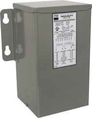 Sola/Hevi-Duty - 1 Phase, 240-480 Volt Input, 120/240 Volt Output, 60 Hz, 3 kVA, General Purpose Transformer - 4, 12, 3R, 4X NEMA Rating, 239°F Temp Rise, 10 Inch Wide x 7 Inch Deep x 12 Inch High, Indoor, Outdoor, Wall Mount - Exact Tooling