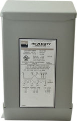 Sola/Hevi-Duty - 1 Phase, 120/208/240/277 Volt Input, 120/240 Volt Output, 60 Hz, 1 kVA, General Purpose Transformer - 4, 12, 3R, 4X NEMA Rating, 239°F Temp Rise, 6 Inch Wide x 5 Inch Deep x 10 Inch High, Indoor, Outdoor, Wall Mount - Exact Tooling