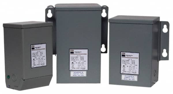 Sola/Hevi-Duty - 1 Phase, 240-480 Volt Input, 120/240 Volt Output, 60 Hz, 0.15 kVA, General Purpose Transformer - 4, 12, 3R, 4X NEMA Rating, 176°F Temp Rise, 4 Inch Wide x 4 Inch Deep x 8 Inch High, Indoor, Outdoor, Wall Mount - Exact Tooling