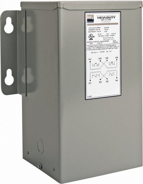 Sola/Hevi-Duty - 120/240 Input Volt, 12/24 Output Volt, 60 Hz, Buck Boost Transformer - 1 Phase, 10 Inch Wide x 7 Inch Deep x 12 Inch High, cULus Listed E77014 - Exact Tooling