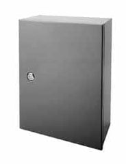Wiegmann - Steel Standard Enclosure Hinge Flat Cover - NEMA 4, 12, 13, 24" Wide x 30" High x 8" Deep, Dirt-tight, Dust-tight, Oiltight & Watertight - Exact Tooling