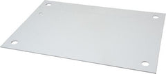 Wiegmann - 9" OAW x 13" OAH Powder Coat Finish Electrical Enclosure Back Panel - 16" x 12" Box, 14 Gauge Steel, Use with N12161206/N12161208/N12161210/RHC161206/WA161206FM - Exact Tooling