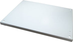 Wiegmann - 17" OAW x 21" OAH Powder Coat Finish Electrical Enclosure Back Panel - 24" x 20" Box, 14 Gauge Steel, Use with B242007CH/B242009CH/LOH242008/N12202406/N12202408/N12242006/N12242008/N12242010/N12242012/N12242016/RHC242008 - Exact Tooling