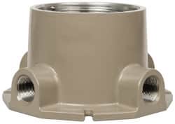 Hubbell Killark - Gray Light Fixture Ceiling Bracket - For Use with Hazardous Location HID Fixture - EZ Series, CSA File LR11713, UL File E10514 & E91793 - Exact Tooling