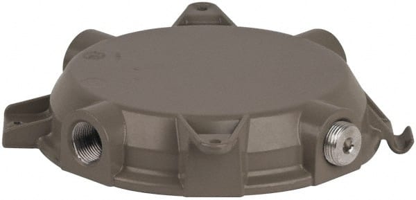 Hubbell Killark - Gray Light Fixture Ceiling Cap - For Use with Hazardous Location HID Fixture - MB Series, CSA File LR11713, UL File E10514 & E91793 - Exact Tooling