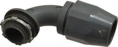 Thomas & Betts - 3/4" Trade, Thermoplastic Threaded Angled Liquidtight Conduit Connector - Insulated - Exact Tooling