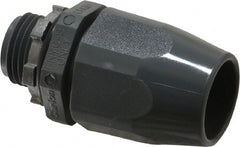 Thomas & Betts - 1/2" Trade, Thermoplastic Threaded Straight Liquidtight Conduit Connector - Insulated - Exact Tooling