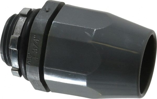 Thomas & Betts - 3/4" Trade, Thermoplastic Threaded Straight Liquidtight Conduit Connector - Insulated - Exact Tooling