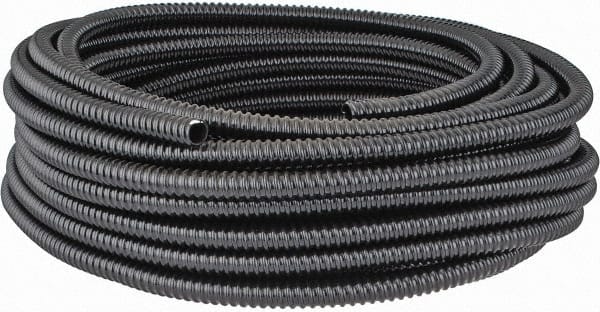 Thomas & Betts - 1/2" Trade Size, 100' Long, Flexible Liquidtight Conduit - PVC, 0.627" ID, Black - Exact Tooling