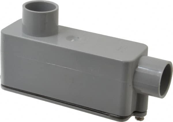 Thomas & Betts - LB Body, 3/4" Trade, IMC, Rigid PVC Conduit Body - Oval, 6-9/32" OAL, 12 cc Capacity - Exact Tooling