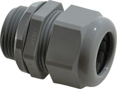 Thomas & Betts - 0.51 to 0.79" Cable Capacity, Liquidtight, Straight Strain Relief Cord Grip - 1 NPT Thread, Iron - Exact Tooling