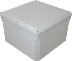 Thomas & Betts - Polycarbonate Standard Enclosure Hinge Flat Cover - NEMA 1, 2, 3, 4, 12, 3S, 3SX, 3X, 4X, 10" Wide x 10" High x 6" Deep, Impact Resistant - Exact Tooling