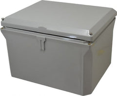 Thomas & Betts - Polycarbonate Standard Enclosure Hinge Flat Cover - NEMA 1, 2, 3, 4, 12, 3S, 3SX, 3X, 4X, 8" Wide x 10" High x 6" Deep, Impact Resistant - Exact Tooling