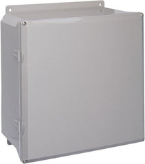 Thomas & Betts - Polycarbonate Standard Enclosure Screw Flat Cover - NEMA 1, 2, 3, 4, 12, 3S, 3SX, 3X, 4X, 12" Wide x 12" High x 6" Deep, Impact Resistant - Exact Tooling