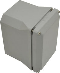 Thomas & Betts - Polycarbonate Standard Enclosure Screw Flat Cover - NEMA 1, 2, 3, 4, 12, 3S, 3SX, 3X, 4X, 4" Wide x 6" High x 4" Deep, Impact Resistant - Exact Tooling