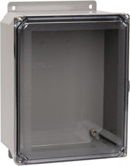 Thomas & Betts - Polycarbonate Standard Enclosure Screw Flat Cover - NEMA 1, 2, 3, 4, 12, 3S, 3SX, 3X, 4X, 8" Wide x 10" High x 4" Deep, Impact Resistant - Exact Tooling