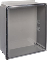 Thomas & Betts - Polycarbonate Standard Enclosure Screw Flat Cover - NEMA 1, 2, 3, 4, 12, 3S, 3SX, 3X, 4X, 14" Wide x 16" High x 6" Deep, Impact Resistant - Exact Tooling