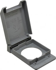 Thomas & Betts - Electrical Outlet Box Polycarbonate Single Receptacle Cover - Exact Tooling
