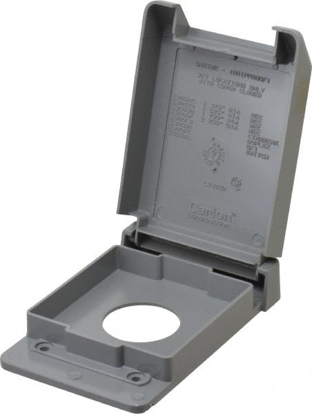 Thomas & Betts - Electrical Outlet Box Polycarbonate Single Receptacle Cover - Exact Tooling