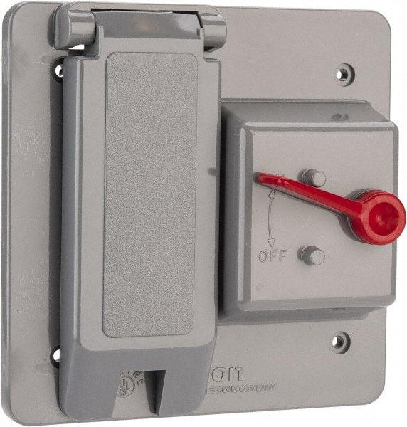 Thomas & Betts - Electrical Outlet Box Polycarbonate Combination Toggle with GFI Cover - Exact Tooling