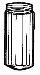 Thomas & Betts - 8-1/4" Wide, Clear Lens, Polycarbonate Fixture Globe - Clear (Color) - Exact Tooling