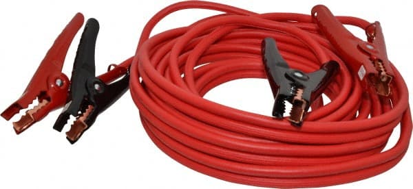 Southwire - 25 Ft. Long, 250 Amperage Rating, Insulated No Shock Sidekick Clamp - Red, 4 Wire Guage - Exact Tooling