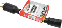 Southwire - 9", 12/3 Gauge/Conductors, Yellow Wet & Dry Location, Indoor & Outdoor Extension Cord - 1 Receptacle, 15 Amps, 125 Volts, UL STW-A, NEMA 5-15P, L5-20R - Exact Tooling