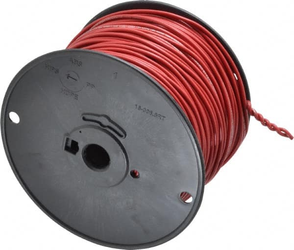 Southwire - 16 AWG, 26 Strand, Red Machine Tool Wire - PVC, Acid, Moisture and Oil Resistant, 500 Ft. Long - Exact Tooling
