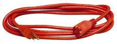 Southwire - 100', 14/3 Gauge/Conductors, Orange Indoor & Outdoor Extension Cord - 1 Receptacle, 13 Amps, 125 VAC, UL SJTOW, NEMA 5-15P, 5-15R - Exact Tooling