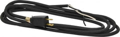 Southwire - 9', 16/2 Gauge/Conductors, Black Outdoor Replacement Cord - 1 Receptacle, 13 Amps, 125 VAC, UL SJEOOW, NEMA 1-15P - Exact Tooling