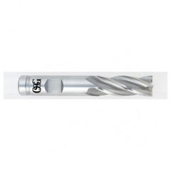 1 Dia. x 4-1/2 Overall Length 4-Flute Square End HSS-CO SE End Mill-Round Shank-Non-Center Cutting-Uncoated - Exact Tooling
