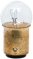 Value Collection - 5.12 Watt, 34 Volt, Incandescent Miniature & Specialty G6 Lamp - Double Contact Bayonet Base, 5 to 49 Equivalent Range, Warm (1,000 to 3,000), Dimmable, 1-1/2" OAL - Exact Tooling