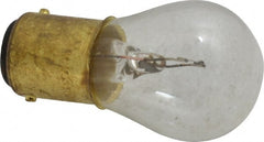Value Collection - 17.875 Watt, 6.5 Volt, Incandescent Miniature & Specialty S8 Lamp - Double Contact Bayonet Base, 5 to 49 Equivalent Range, Warm (1,000 to 3,000), Dimmable, 2" OAL - Exact Tooling