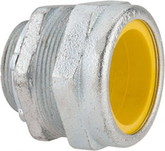 O-Z/Gedney - 1.6 to 1.8" Cable Capacity, Liquidtight, Straight Strain Relief Cord Grip - 5/8 NPT Thread, 1-13/16" Long, Iron - Exact Tooling