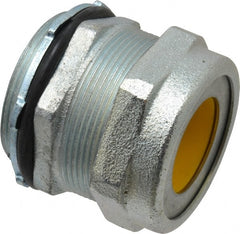 O-Z/Gedney - 1.2 to 1.4" Cable Capacity, Liquidtight, Straight Strain Relief Cord Grip - 5/8 NPT Thread, 2-1/16" Long, Iron - Exact Tooling