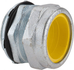 O-Z/Gedney - 1.6 to 1.8" Cable Capacity, Liquidtight, Straight Strain Relief Cord Grip - 2 NPT Thread, 2-1/16" Long, Iron - Exact Tooling