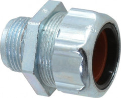 Thomas & Betts - 3/4 to 7/8" Cable Capacity, Liquidtight, Straight Strain Relief Cord Grip - 3/4 NPT Thread, 1-15/16" Long, Iron & Zinc - Exact Tooling